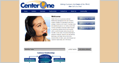 Desktop Screenshot of center-one.com