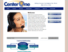 Tablet Screenshot of center-one.com